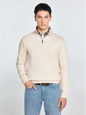 BIG STAR BIG STAR Bluza SALIH Kremowy Basic Fit