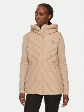 Tommy Hilfiger Tommy Hilfiger Bezrękawnik Chevron WW0WW42624 Beżowy Regular Fit