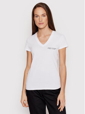 Armani Exchange Armani Exchange T-Shirt 8NYT81 YJG3Z 1000 Weiß Regular Fit