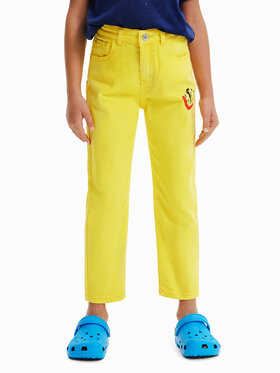 Desigual Desigual Jeansy 23SGDD03 Žlutá Regular Fit