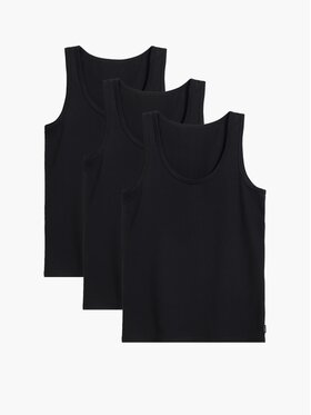 Atlantic Atlantic Top Basic Czarny Regular Fit