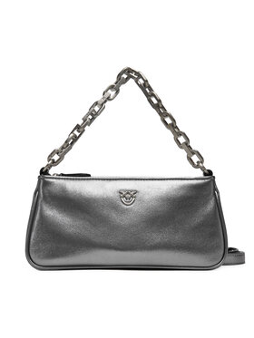 PINKO PINKO Borsetta Half Moon Baguette Mini AI 25-26 PLTT 105069 A2O9 Argento