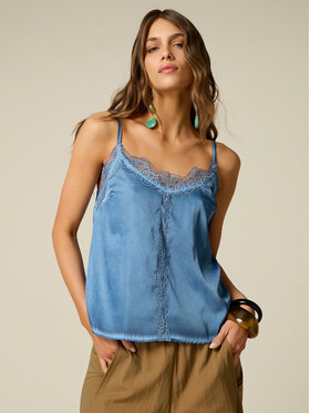 Oltre Oltre Blusa 2156R003262N024 Turchese Regular Fit