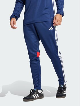 adidas adidas Spodnie materiałowe 139461 Niebieski jasny Slim Fit