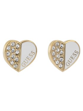 Guess Guess Naušnice Love Guess JUBE03 048JW Žluté zlacení