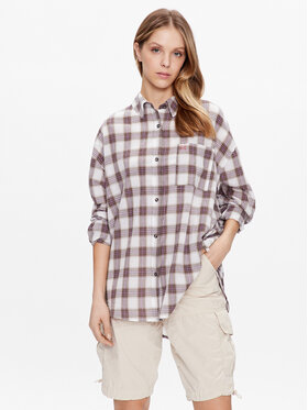BDG Urban Outfitters BDG Urban Outfitters Marškiniai BDG CHECK SADIE 76466069 Balta Regular Fit