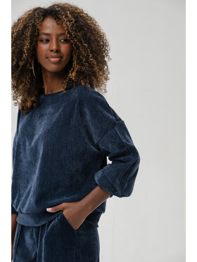 blue shadow blue shadow Bluza Naja Granatowy Regular Fit