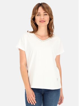 Perso Perso T-Shirt TCE241000F Biały Regular Fit