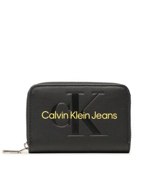 Calvin Klein Jeans Calvin Klein Jeans Μικρό Πορτοφόλι Γυναικείο Sculpted Med Zip Around Mono K60K607229 Μαύρο