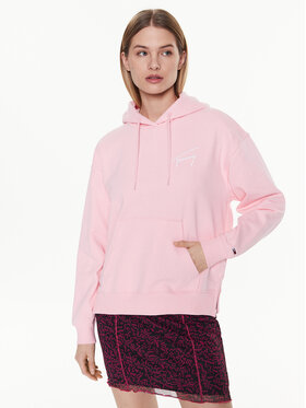 Tommy Jeans Tommy Jeans Mikina Signature DW0DW14853 Růžová Relaxed Fit