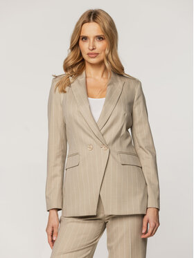 Willsoor Willsoor Marynarka 67931 Beżowy Regular Fit