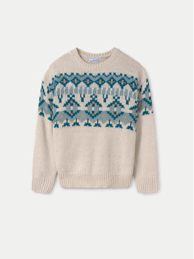 Mayoral Mayoral Sweter 7304 Beżowy Regular Fit