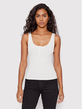 Guess Guess Topiņš W2YI00 KA0H1 Balts Slim Fit