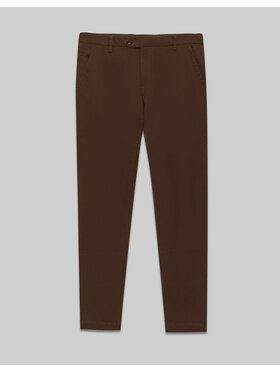 Borgio Borgio Chinosy sagliano Brązowy Slim Fit
