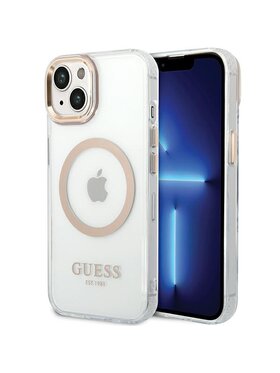 Guess Guess Etui na telefon Apple iPhone 15 Plus Złoty