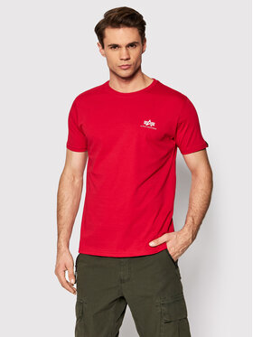 Alpha Industries Alpha Industries T-Shirt Backprint 128507 Czerwony Regular Fit