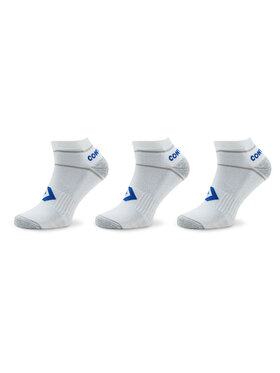 Converse Converse Set di 3 paia di calzini corti unisex E1205W-3010 Bianco
