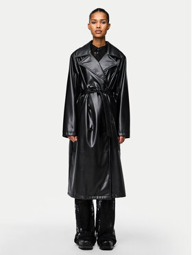 Pieces Pieces Trench Natrix 17151426 Crna Regular Fit
