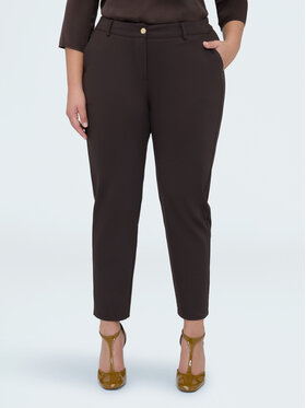 Fiorella Rubino Fiorella Rubino Pantaloni di tessuto P853L002424N022 Marrone Regular Fit