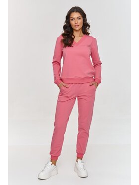 Makadamia Makadamia Komplet dresowy m868 Różowy Regular Fit
