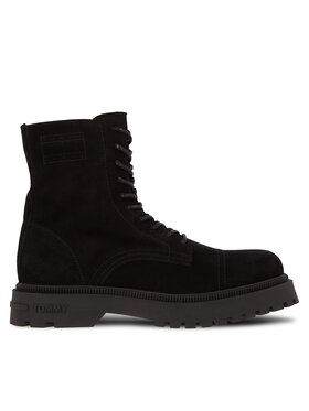Tommy Jeans Tommy Jeans Turistická obuv Tjm Casual Boot Suede EM0EM01336 Černá