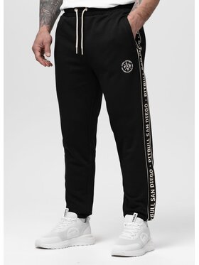 PITBULL PITBULL Spodnie dresowe NEXUS Czarny Regular Fit