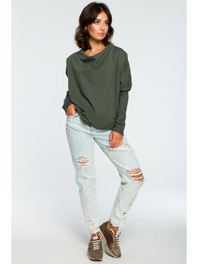 BeWear BeWear Felpa B094 Verde Baggy Fit