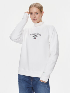 Tommy Jeans Tommy Jeans Суитшърт Lux Ath DW0DW16413 Бял Relaxed Fit