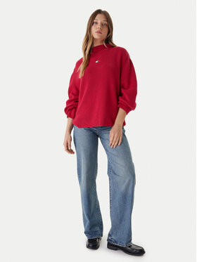 Tommy Jeans Tommy Jeans Megztinis Badge DW0DW21676 Rožinė Relaxed Fit