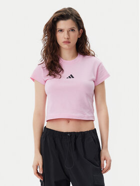adidas adidas Tricou Future Icons Small Logo Baby JE4003 Roz Slim Fit