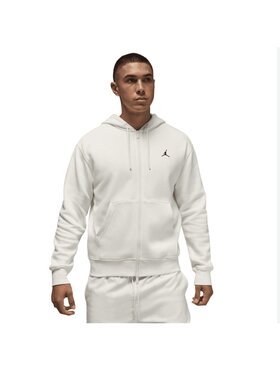 Nike Nike Bluza brooklyn Fleece Jumpman Full-Zip Hoodie Biały Regular Fit