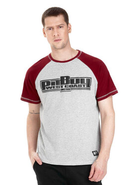 Pit Bull Pit Bull T-Shirt 211042.1546.L Bordowy Regular Fit