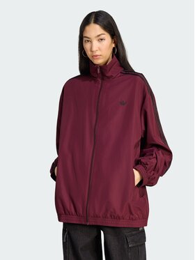 adidas adidas Bluza FIREBIRD ADILENIUM Bordowy Regular Fit