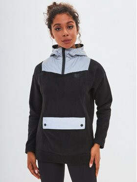 Manii'ta Lacitta Manii'ta Lacitta Polar Women's Fleece hoodie CATRAIN Czarny Loose Fit