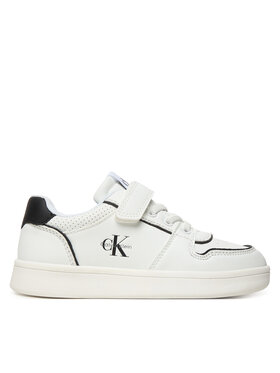 Calvin Klein Calvin Klein Сникърси Low Cut Lace-Up/Velcro V1X9-83278-1355 S Бял