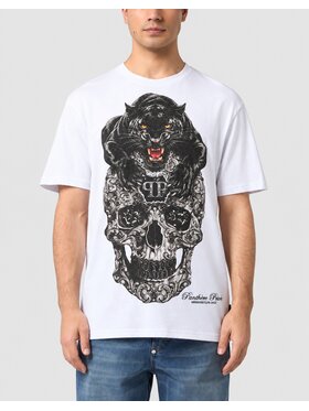 PHILIPP PLEIN PHILIPP PLEIN T-Shirt 32084 Bílá Regular Fit