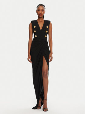 Balmain Balmain Õhtune kleit DF0RP575JE50 Must Regular Fit