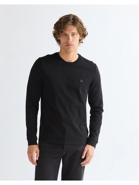 Wrangler Wrangler Longsleeve LS TEE Czarny Regular Fit