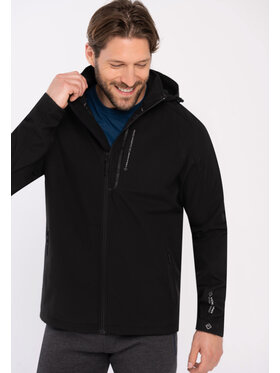 Volcano Volcano Kurtka softshell B-LENOX Czarny Regular Fit