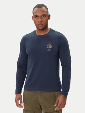 Aeronautica Militare Aeronautica Militare Majica dugih rukava 252TS2466UJ00703 Tamnoplava Regular Fit