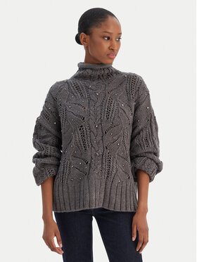 Liu Jo Liu Jo Rollkragenpullover MF5451 MA37R Grau Regular Fit