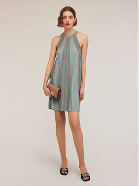 Motivi Motivi Vestito da giorno 7618W001399N0S5 Turchese Flared Fit