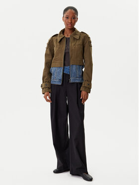 Desigual Desigual Jeansjacke Tropez 25WWEW54 Grün Regular Fit