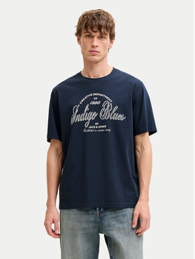 Jack & Jones Jack & Jones Tričko Denver 12291213 Modrá Relaxed Fit