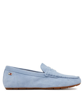 Tommy Hilfiger Tommy Hilfiger Mokassins Flag Soft Suede Driver Loafer FW0FW08558 Blau