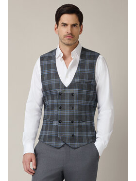 Lancerto Lancerto Kamizelka Anghiari KA131225000010 Szary Slim Fit