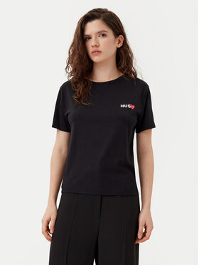 HUGO HUGO Футболка 50534300 Чорний Regular Fit
