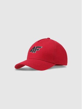 4F 4F Czapka z daszkiem 4FJWSS25ACABU388-62s Czerwony