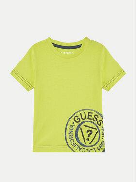 Guess Guess T-Shirt N5RI15 K8HM4 Grün Regular Fit