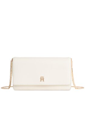 Tommy Hilfiger Tommy Hilfiger Geantă Th Refined Chain Crossover AW0AW16109 Écru